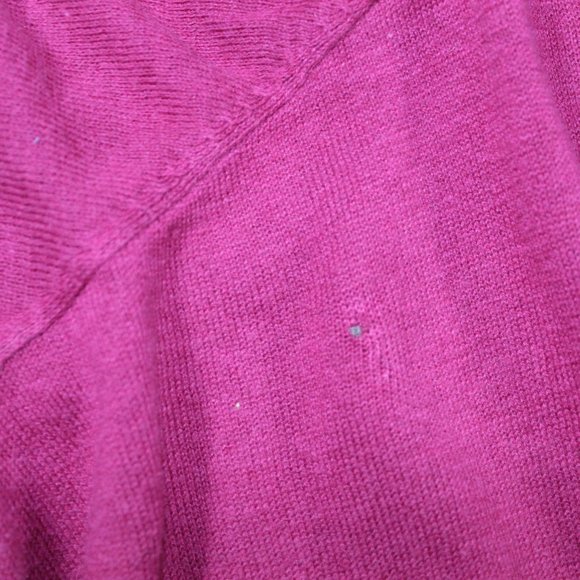 Daisy Fuentes Size Large Fuchsia Tie / Drape Cardigan - Picture 8 of 8